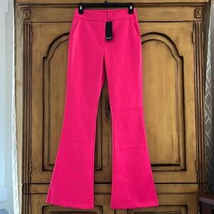 Nasty Gal Pink Flare Pants